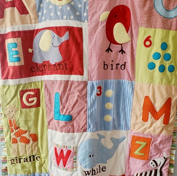 Cocalo Baby Crib Blanket/Quilt/Comforter Primary Colors Reversable Patch… - Picture 6 of 9